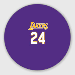 Круглый коврик для мышки Los Angeles Lakers Kobe Bryant 24