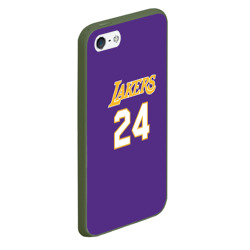 Чехол для iPhone 5/5S матовый Los Angeles Lakers Kobe Bryant 24 - фото 2