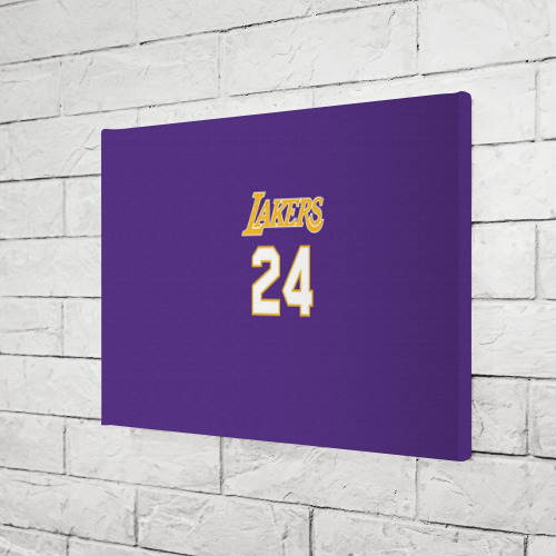 Холст прямоугольный Los Angeles Lakers Kobe Bryant 24, цвет 3D печать - фото 3