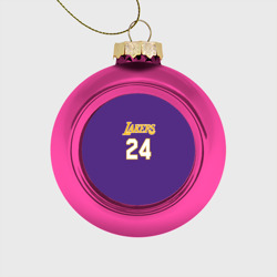 Стеклянный ёлочный шар Los Angeles Lakers Kobe Bryant 24