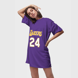 Платье-футболка 3D Los Angeles Lakers Kobe Bryant 24 - фото 2
