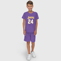 Детский костюм с шортами 3D Los Angeles Lakers Kobe Bryant 24 - фото 2