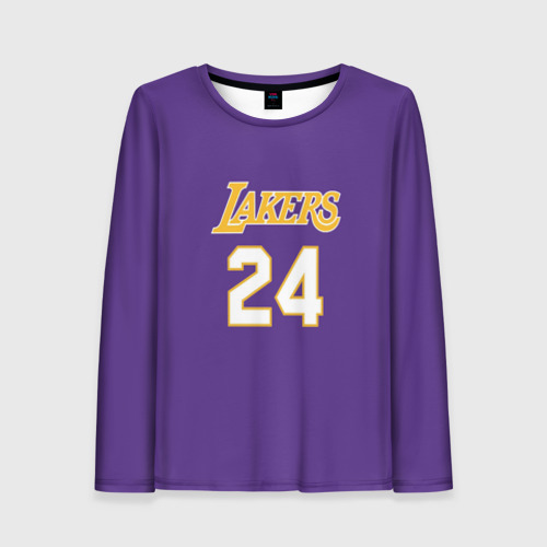 Женский лонгслив 3D Los Angeles Lakers Kobe Bryant 24, цвет 3D печать