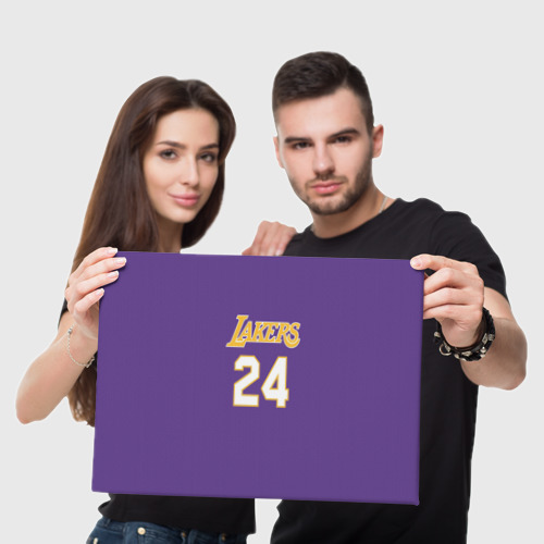 Холст прямоугольный Los Angeles Lakers Kobe Bryant 24, цвет 3D печать - фото 5