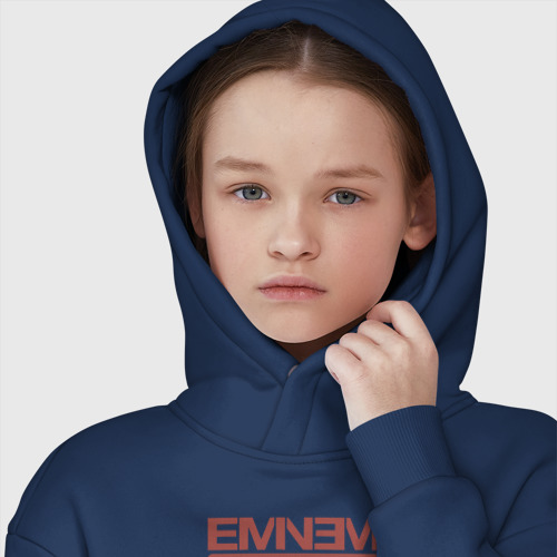 Детское худи Oversize хлопок Eminem. Mtbmb, цвет темно-синий - фото 6