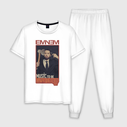 Мужская пижама хлопок Eminem. Mtbmb, цвет белый