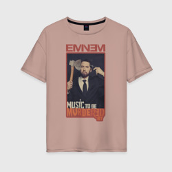 Женская футболка хлопок Oversize Eminem. Mtbmb