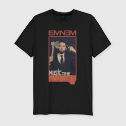 Мужская футболка хлопок Slim Eminem. Mtbmb