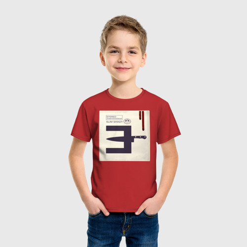 Детская футболка хлопок с принтом Eminem MTBMB, фото на моделе #1