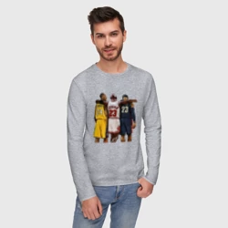 Мужской лонгслив хлопок Bryant, Jordan, James - фото 2