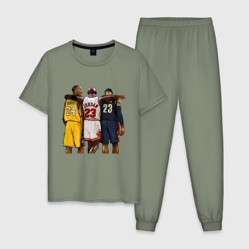 Мужская пижама хлопок Bryant, Jordan, James