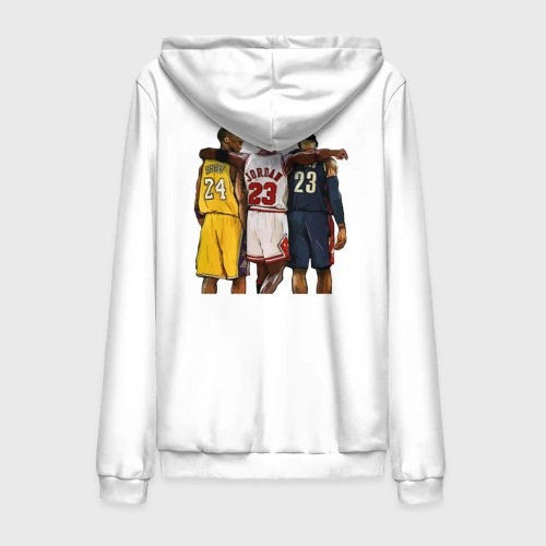 Мужская толстовка на молнии хлопок Bryant, Jordan, James