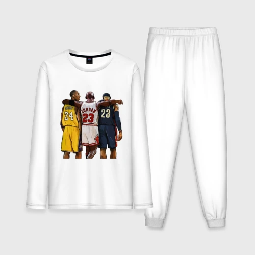 Мужская пижама с лонгсливом хлопок Bryant, Jordan, James