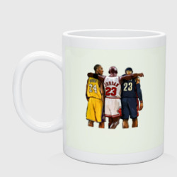 Кружка керамическая Bryant, Jordan, James