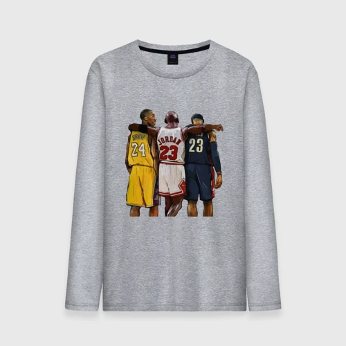 Мужской лонгслив хлопок Bryant, Jordan, James
