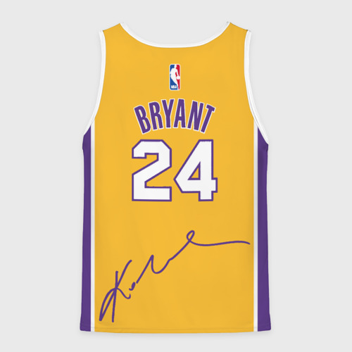 Мужская майка 3D Kobe Bryant 24 Автограф, цвет 3D печать - фото 2