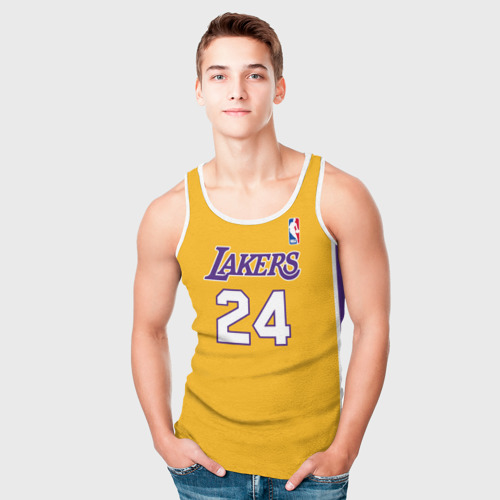 Мужская майка 3D Kobe Bryant 24 Автограф, цвет 3D печать - фото 5