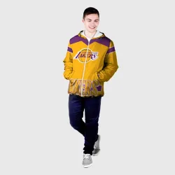 Мужская куртка 3D Los Angeles Lakers - фото 2