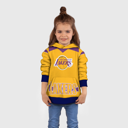 Детская толстовка 3D Los Angeles Lakers, цвет синий - фото 4