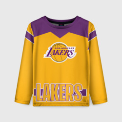 Детский лонгслив 3D Los Angeles Lakers