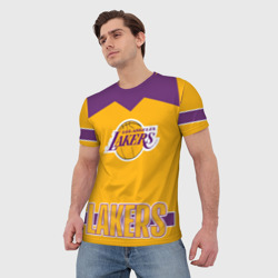 Мужская футболка 3D Los Angeles Lakers - фото 2