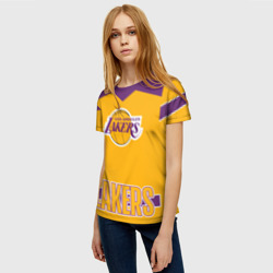 Женская футболка 3D Los Angeles Lakers - фото 2