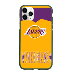 Чехол для iPhone 11 Pro матовый Los Angeles Lakers