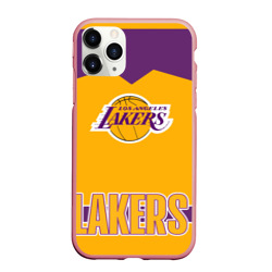 Чехол для iPhone 11 Pro Max матовый Los Angeles Lakers