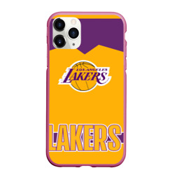 Чехол для iPhone 11 Pro Max матовый Los Angeles Lakers