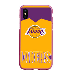 Чехол для iPhone XS Max матовый Los Angeles Lakers