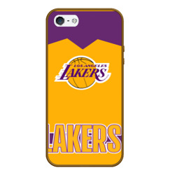 Чехол для iPhone 5/5S матовый Los Angeles Lakers