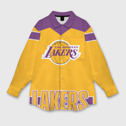 Женская рубашка oversize 3D Los Angeles Lakers