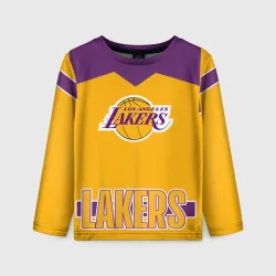 Детский лонгслив 3D Los Angeles Lakers