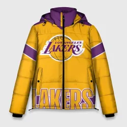 Мужская зимняя куртка 3D Los Angeles Lakers