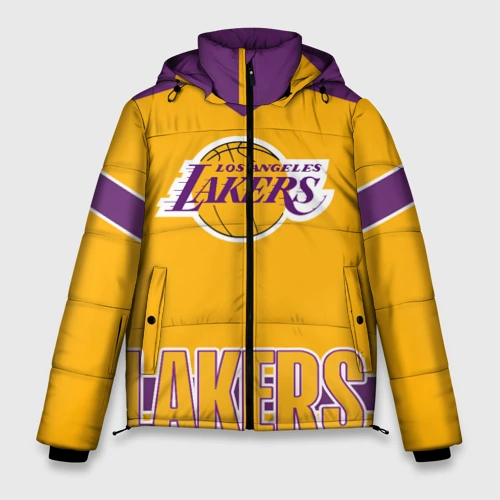 Мужская зимняя куртка 3D Los Angeles Lakers