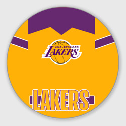 Круглый коврик для мышки Los Angeles Lakers