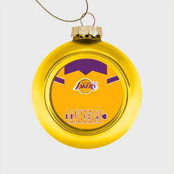 Стеклянный ёлочный шар Los Angeles Lakers