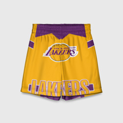 Детские спортивные шорты 3D Los Angeles Lakers