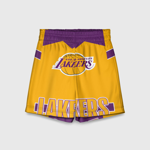 Детские спортивные шорты 3D Los Angeles Lakers, цвет 3D печать