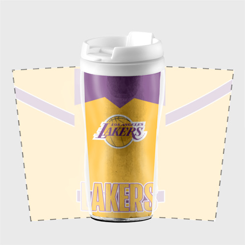 Термокружка-непроливайка Los Angeles Lakers, цвет белый - фото 2