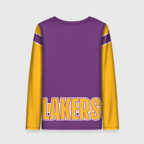 Женский лонгслив 3D Los Angeles Lakers, цвет 3D печать - фото 2