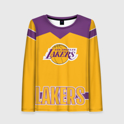 Женский лонгслив 3D Los Angeles Lakers