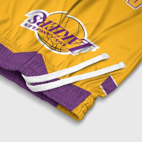 Детские спортивные шорты 3D Los Angeles Lakers, цвет 3D печать - фото 6