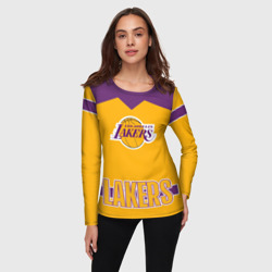 Женский лонгслив 3D Los Angeles Lakers - фото 2