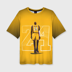 Женская футболка oversize 3D Kobe Bryant