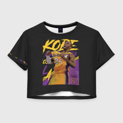 Женская футболка Crop-top 3D Kobe Bryant