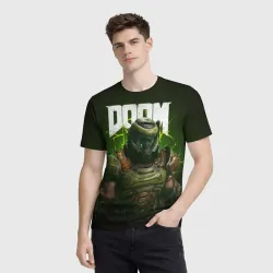Мужская футболка 3D Doom Eternal - фото 3
