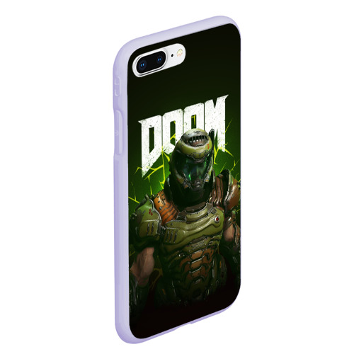 Чехол для iPhone 7Plus/8 Plus матовый Doom Eternal, цвет светло-сиреневый - фото 3