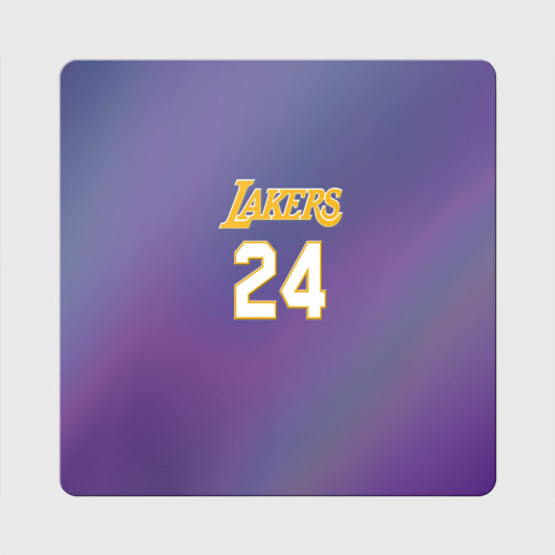 Магнит виниловый Квадрат Los Angeles Lakers / Kobe Brya
