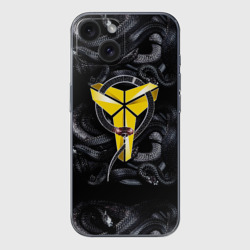 Чехол для iPhone 15 силиконовый с защитой камеры Los Angeles LakersKobe Bryan